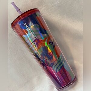 Venti Starbucks Multicolor Holographic Tumbler